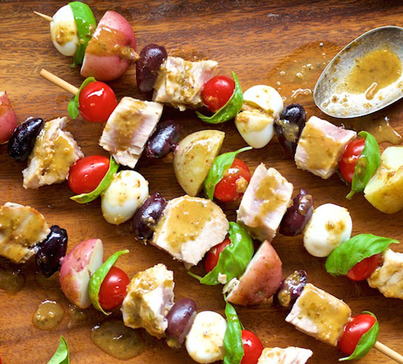 Salade Niçoise Skewers With Fresh Pacific Albacore