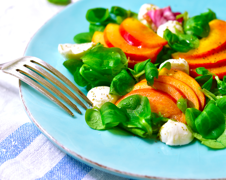 Stone Fruit Caprese Salad