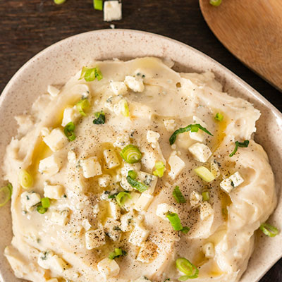 Mashed Potatoes With Blue Cheese & Celery Root