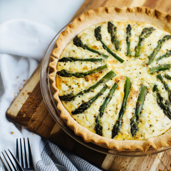 Light And Lemony Asparagus Quiche