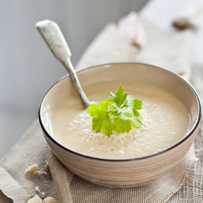 Apple, Chestnut, And Celeriac Soup