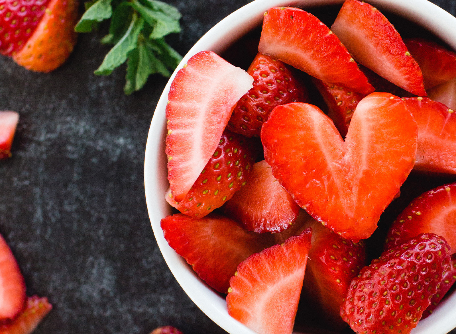 organic strawberries on sale at lazy acres market