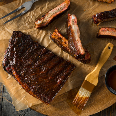Baby Back Ribs With Bourbon BBQ Sauce